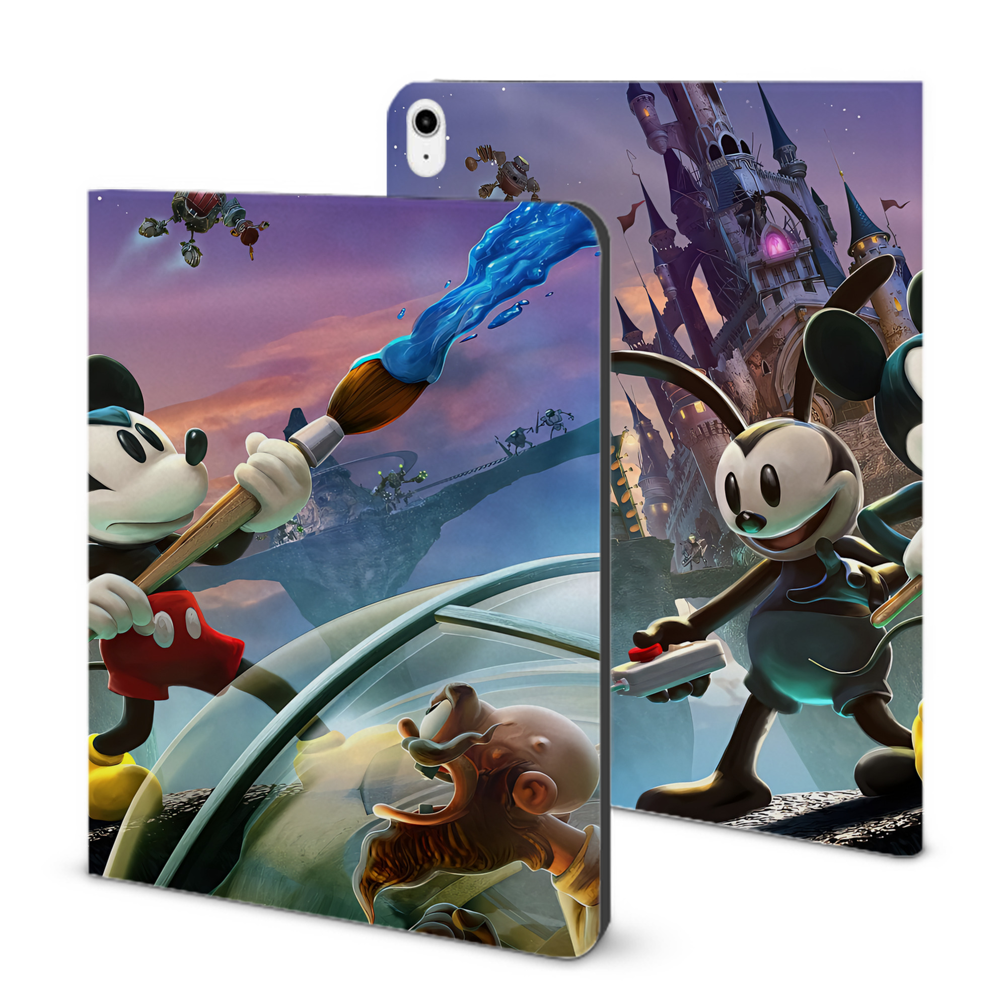 （画像用） ミッキーマウス Mickey Mouse IPadケース ペンホルダー付き ブックスタイルデザイン